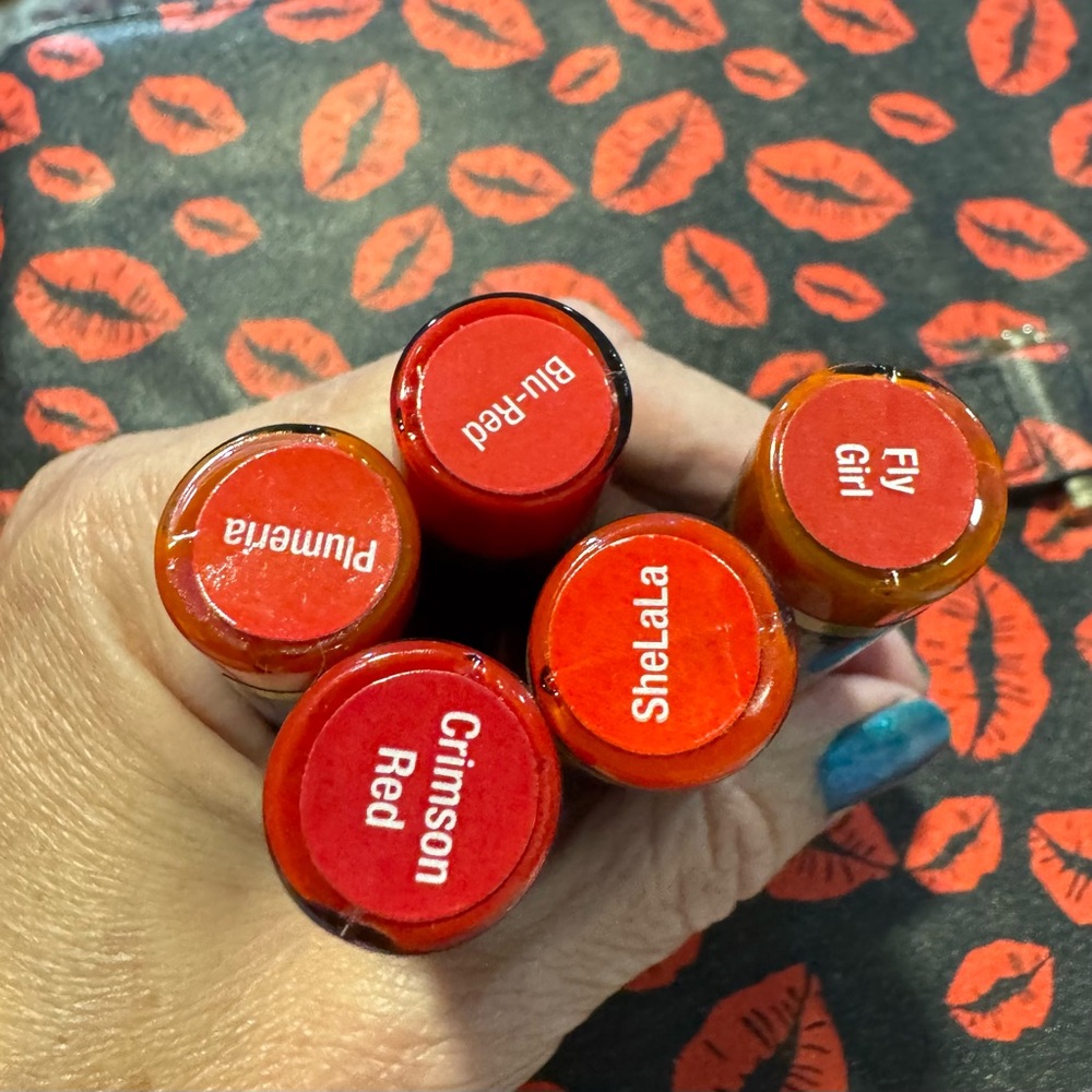 Set of 5 Red Lipsticks